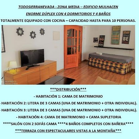 Todosierranevada - Duplex 4 Dormitorios - Vistas Espectaculares A La Montana 시에라네바다 외부 사진